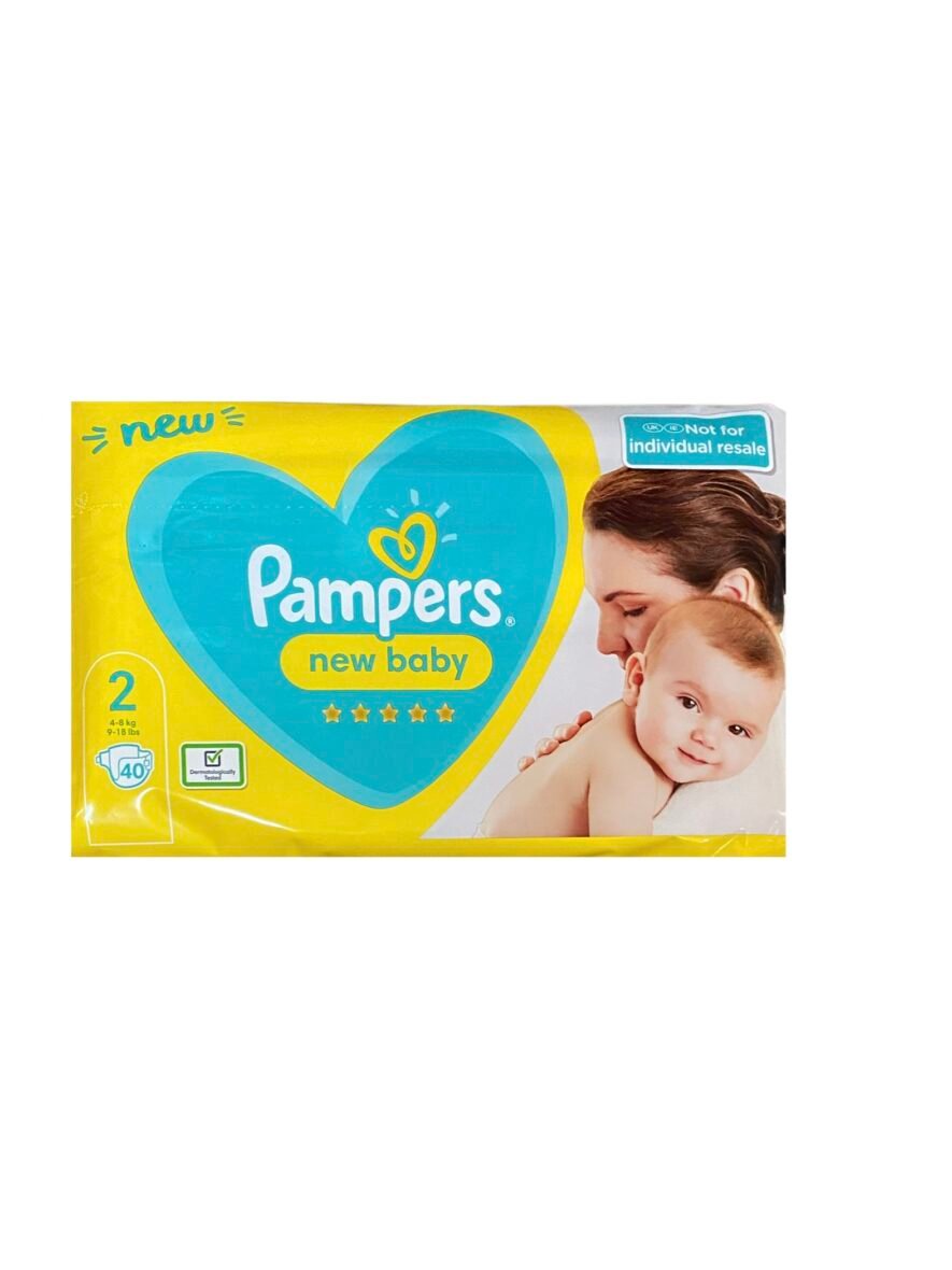 Sauskelnės PAMPERS New Baby 2 dydis (4-8 kg.) 40 vnt.
