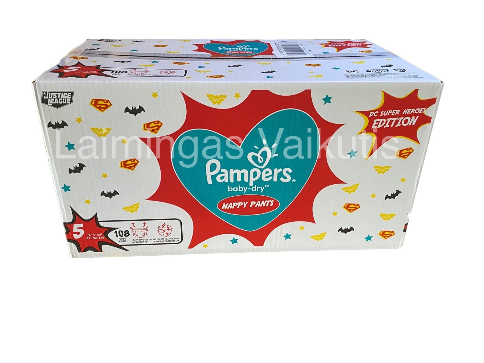 Sauskelnės – kelnaitės PAMPERS Pants, 5 dydis (12-17kg.) 108 vnt.