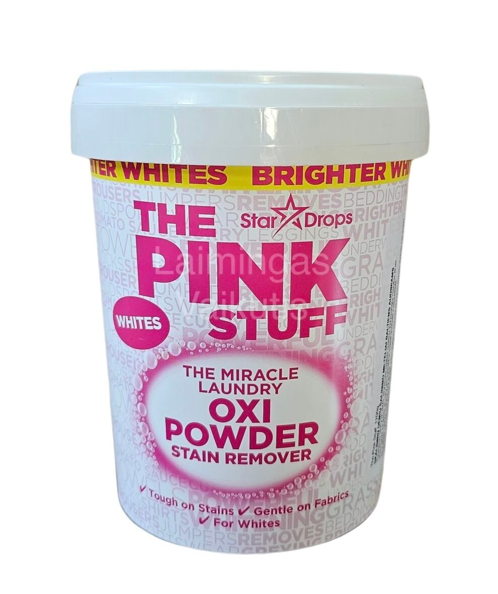 The Pink Stuff Skalbinių dėmių šalinimo milteliai baltiesiems rūbams 1 kg.