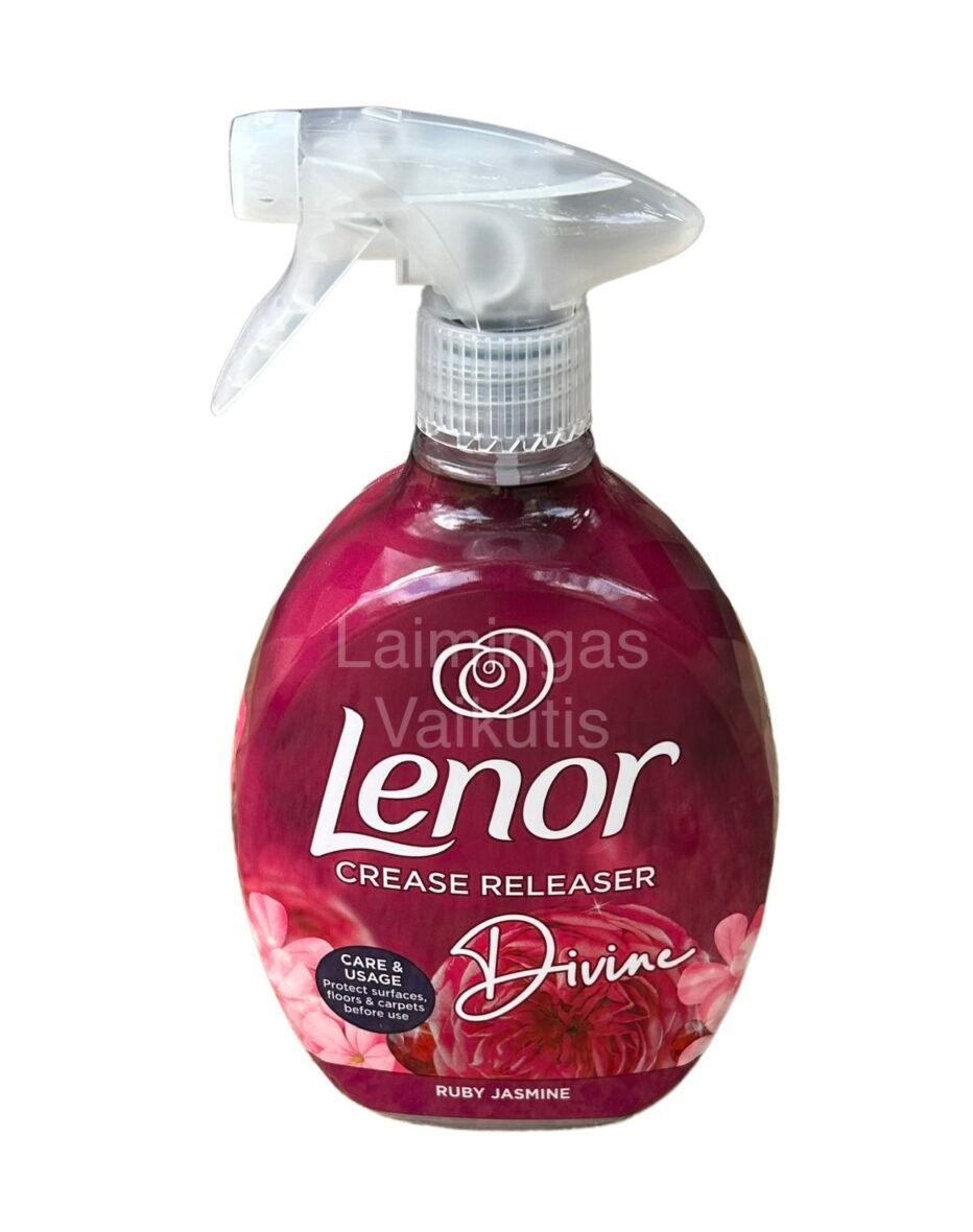 LENOR crease releaser Spray Ruby Jasmine purškiklis audinių raukšlėms naikinti 500 ml.