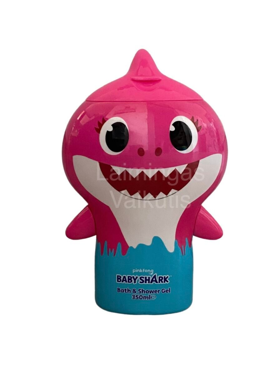 Pinkfong Baby shark vonios ir dušo želė, 350 ml. (Rožinė)