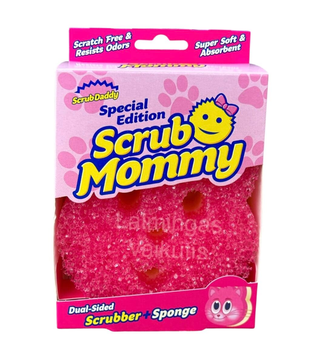 Kempinėlė “Scrub Mommy” rožinis kačiukas