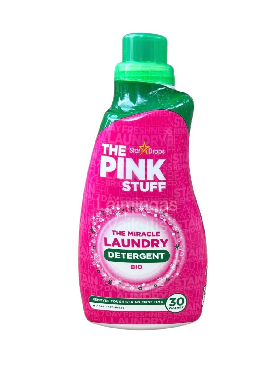 The Pink Stuff – The Miracle Laundry Bio Liquid koncentruotas skalbiklis 960ml. (30 skalbimų)