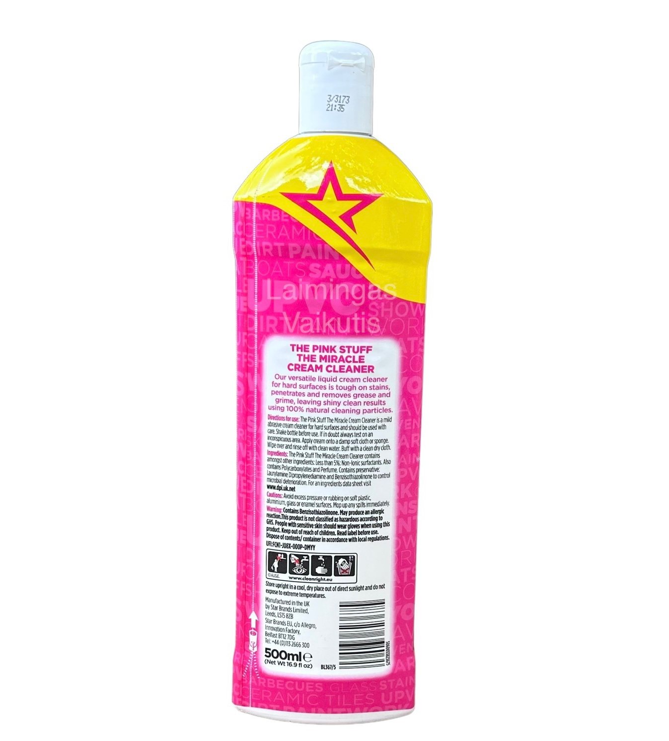 The Pink Stuff Stardrops Miracle Cream Cleaner, 16.9 Fl Oz