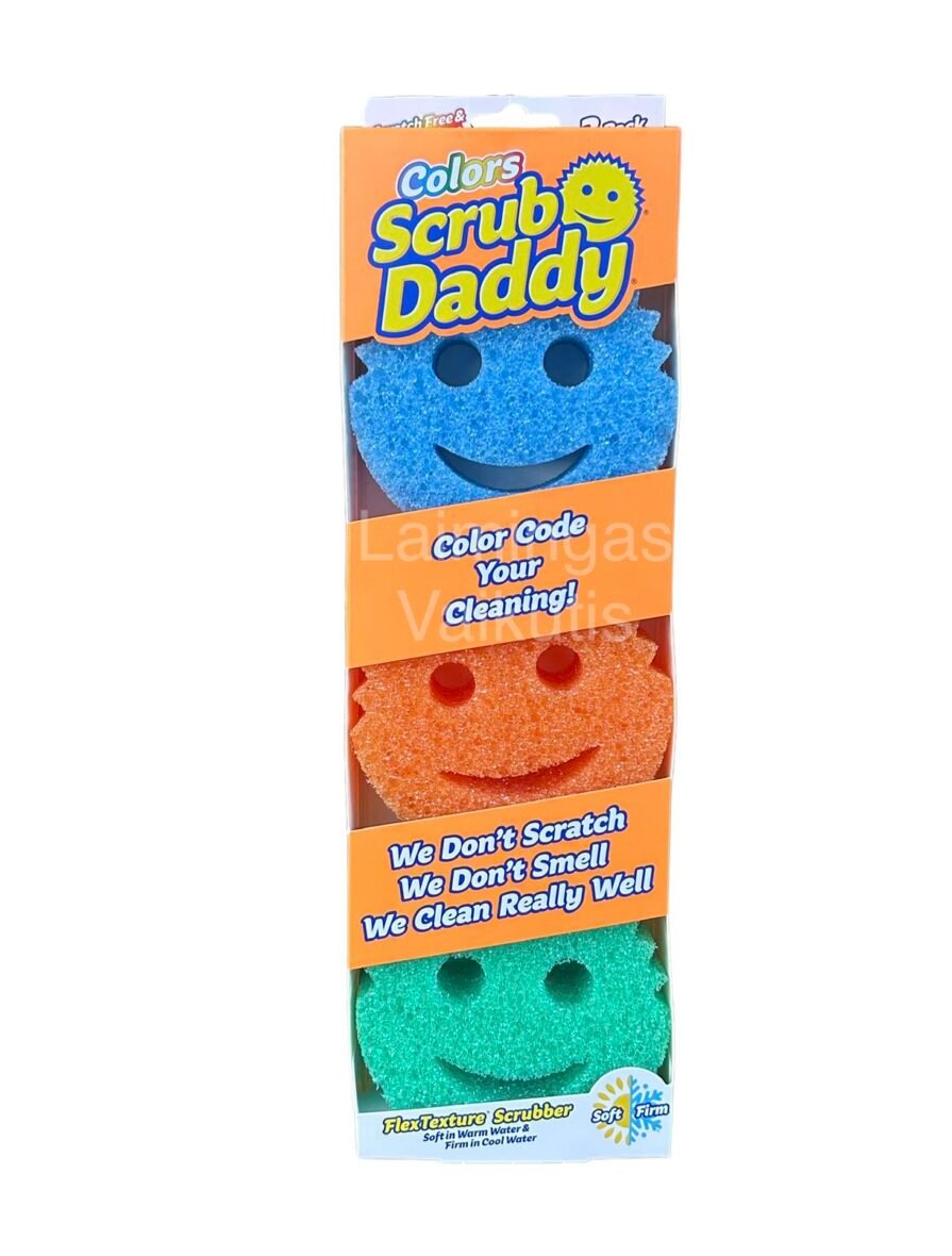 Kempinėlės “Scrub Daddy colors 3vnt. ”