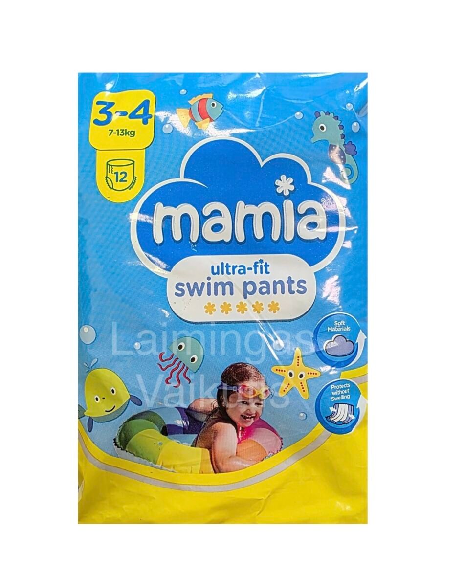 Mamia maudymosi kelnaitės 3-4 dydis (7-13 kg.) 12 vnt.