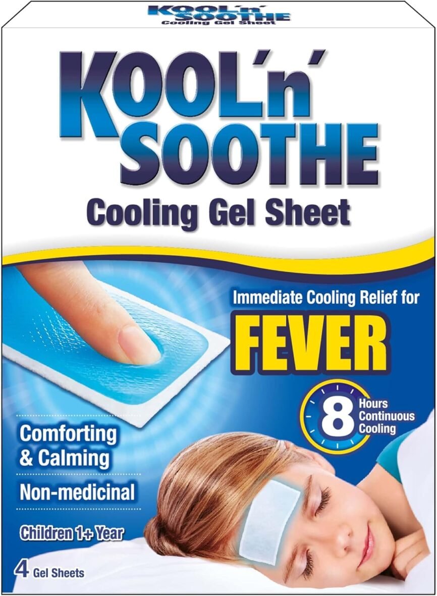 Kool ‘n’ Soothe Fever Kids vėsinantis gelio pleistras (4 vnt.)