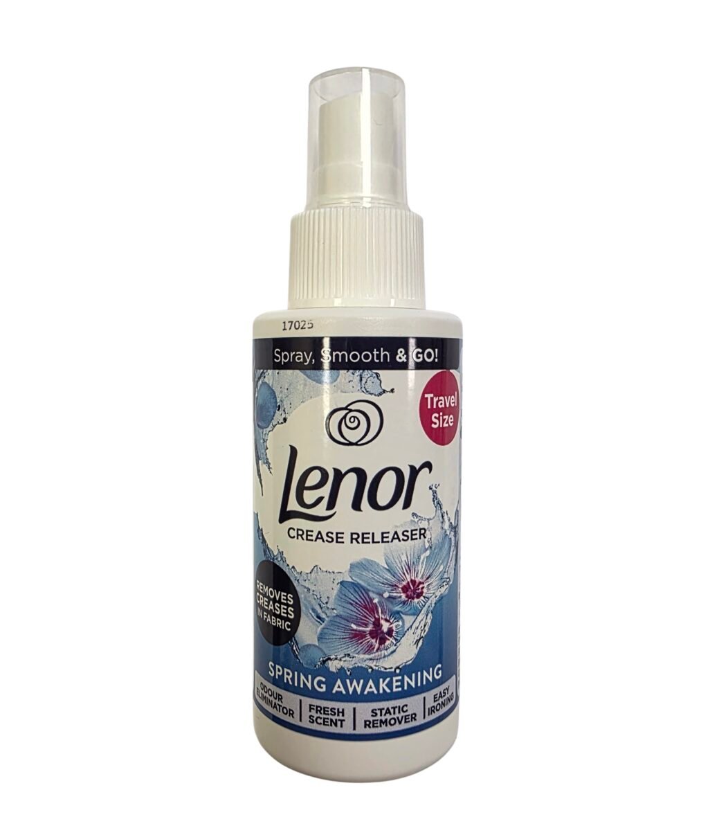 Lenor Crease Releaser Spray Spring Awakening purškiklis audinių raukšlėms naikinti 100 ml.