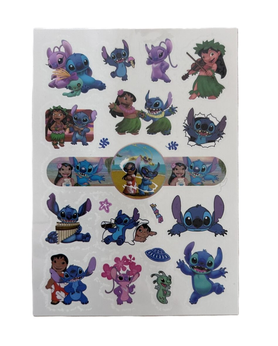 Stitch šviečiančios tamsoje laikinos tatuiruotės